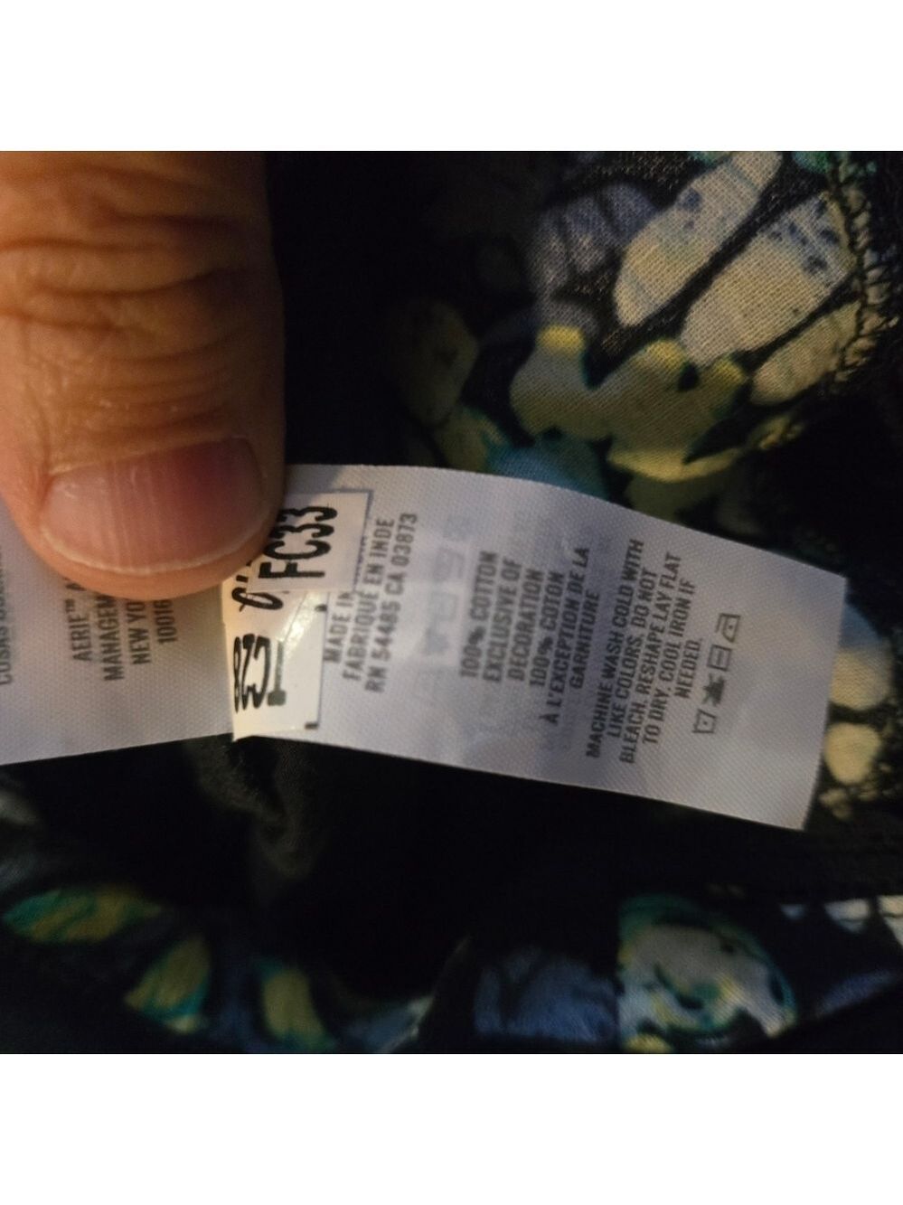Aerie Floral Skort XS Blue Green Ruffle Mini Skirt Shorts NWT - Picture 9 of 13